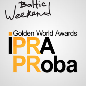 Вручение премии конкурса PROBA-IPRA 2015 в рамках форума Baltic Weekend
