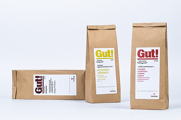 Gut! — новый бренд и облик для чайной серии Gutenberg компании Wintergreen