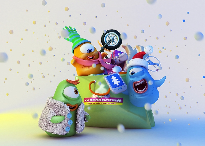 Grape: Разработка персонажей и брендированых интерактивных игр для ТК Савеловский