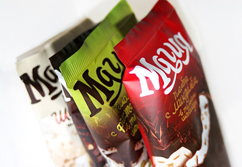 Vитамин: Логотип и упаковка мороженого «Магия»